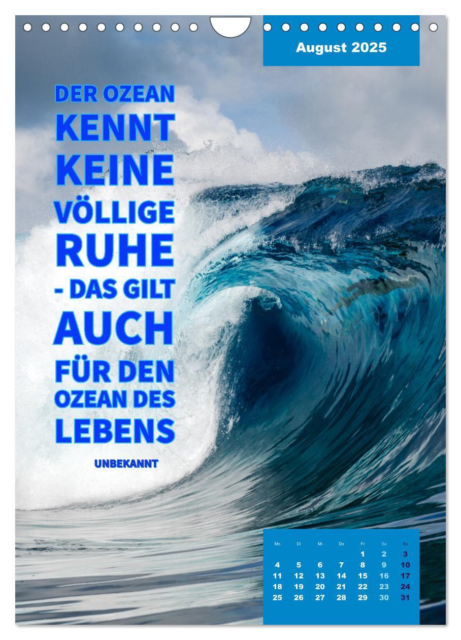 Bild: 9783435882434 | Verrückt nach MEER - Wellen - Strand - Zitate (Wandkalender 2025...