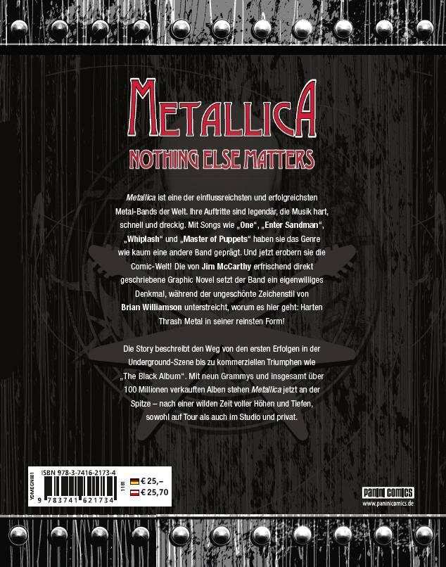 Rückseite: 9783741621734 | Metallica: Nothing Else Matters - Die Graphic Novel | Mccarthy (u. a.)