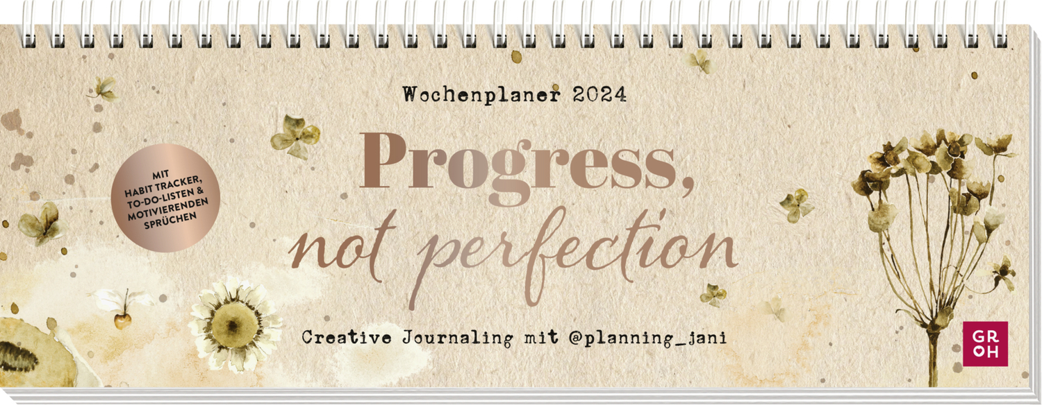 Cover: 4036442011171 | Tischkalender 2024: Progress, not perfection | Janina Link | Kalender