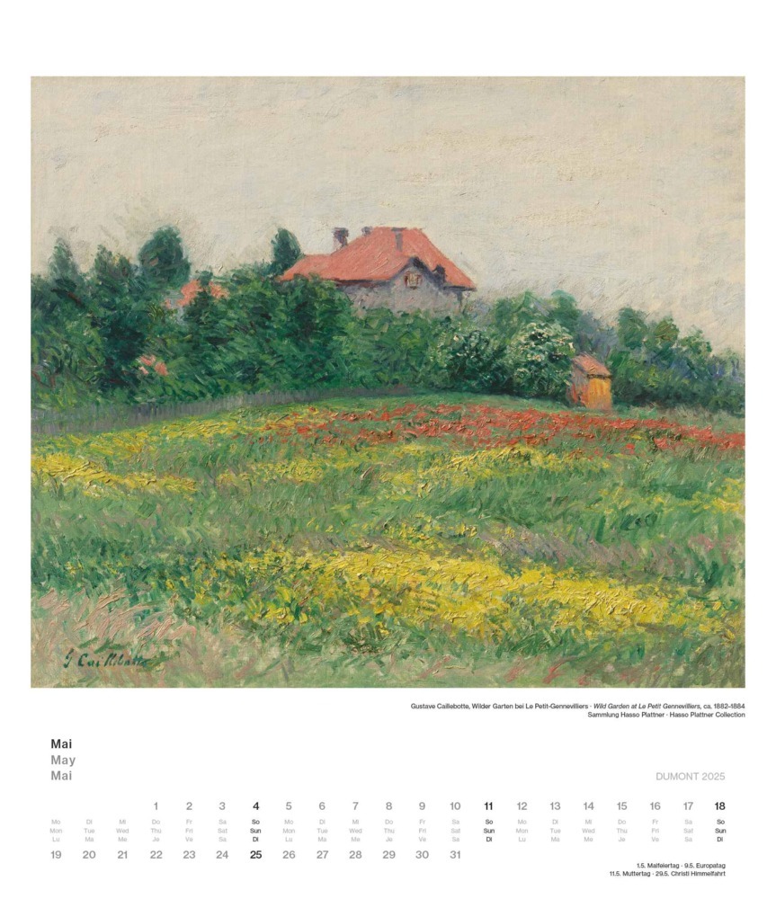 Bild: 4250809653334 | DUMONT - Impressionismus 2025 Wandkalender, 34,5x40cm,...