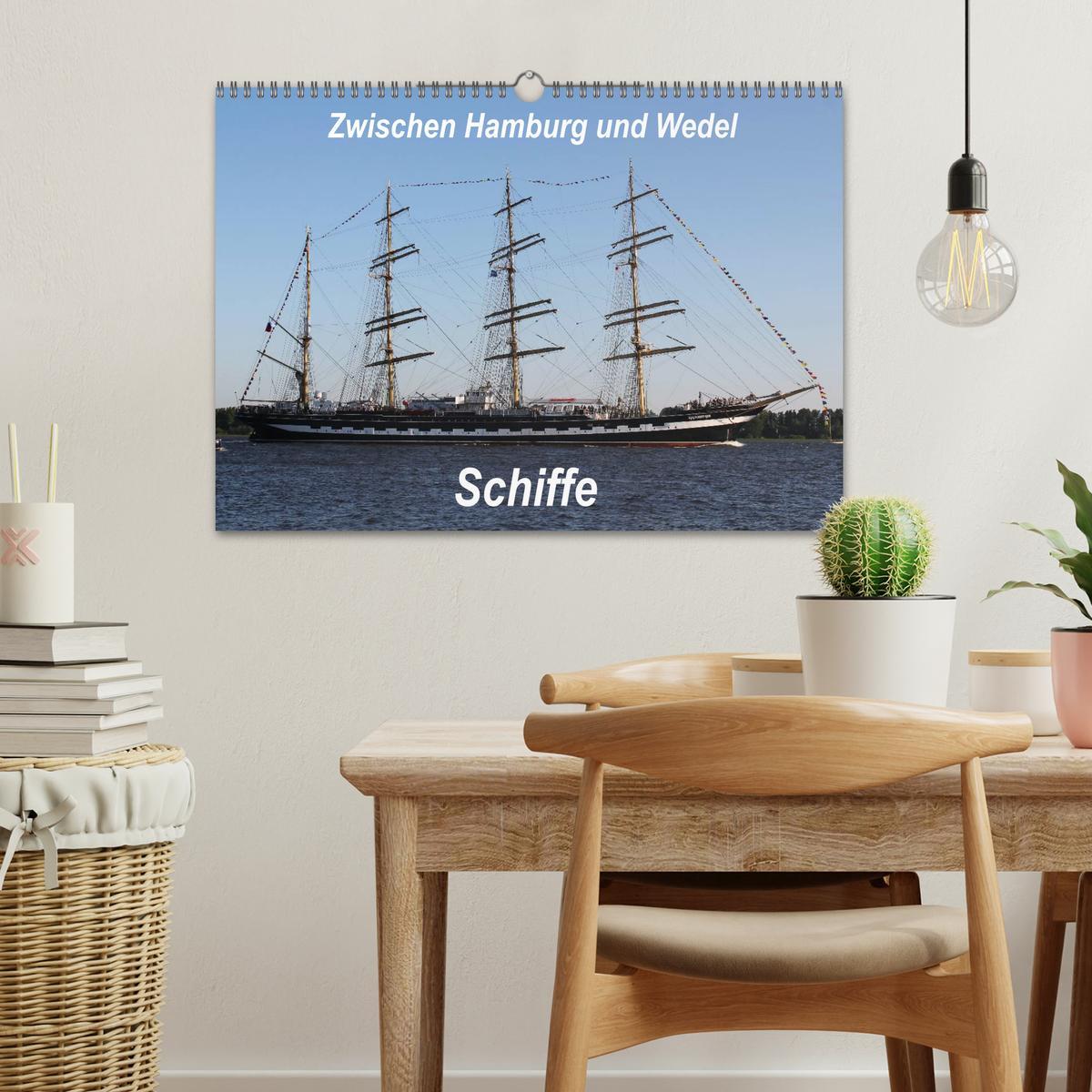 Bild: 9783435699056 | Schiffe - Zwischen Hamburg und Wedel (Wandkalender 2025 DIN A3...