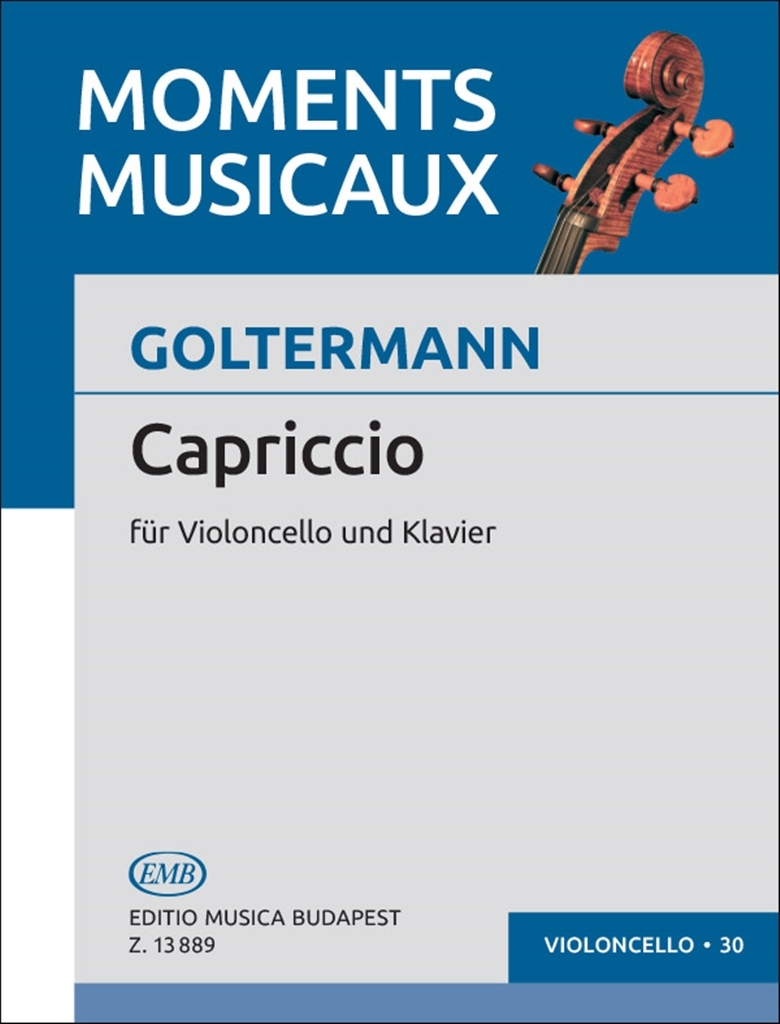 Cover: 9790080138892 | Capriccio | Georg Goltermann | EMB Moments Musicaux for Violoncello