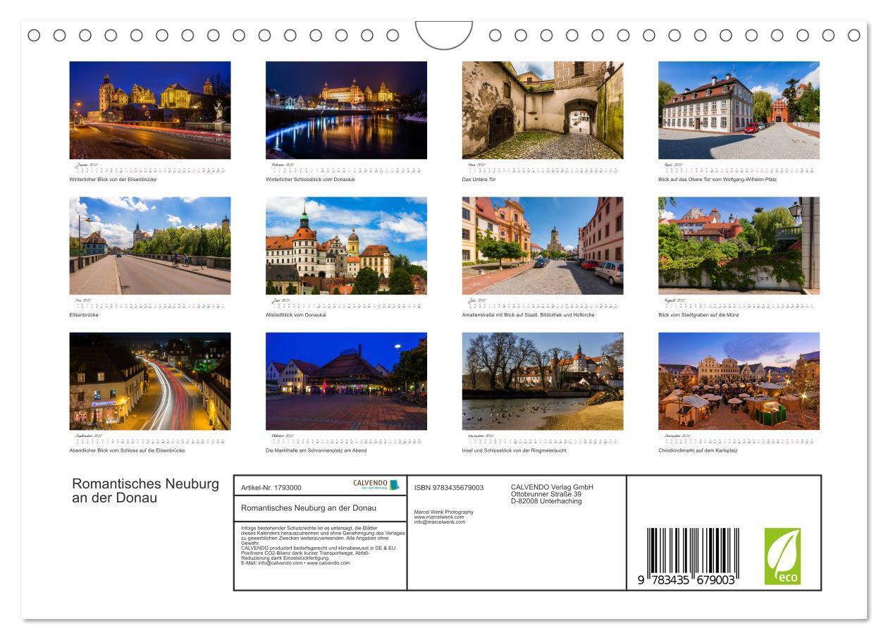 Bild: 9783435679003 | Romantisches Neuburg an der Donau (Wandkalender 2025 DIN A4 quer),...