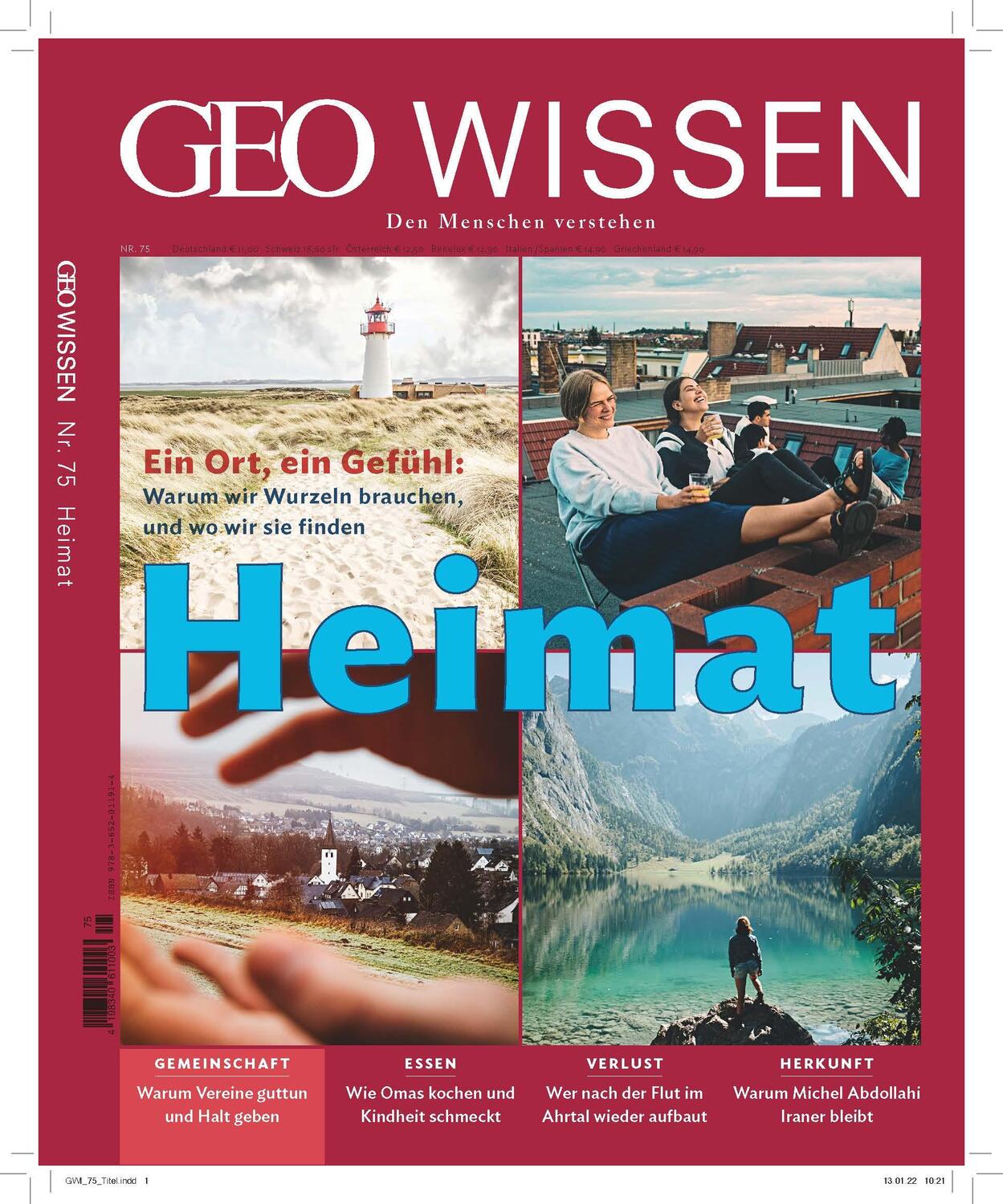 Cover: 9783652011914 | GEO Wissen 75/2022 - Heimat | Den Menschen verstehen | Taschenbuch