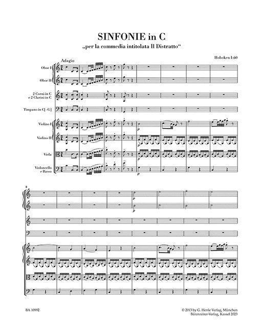 Bild: 9790006577514 | Sinfonie Nr. 60 C-Dur Hob. I:60 "Il Distratto" | Partitur | Haydn