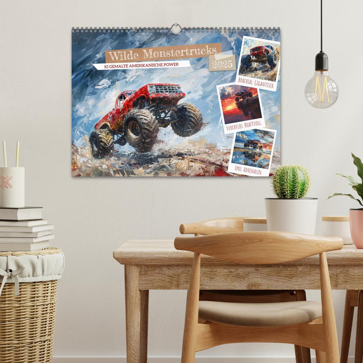 Bild: 9783383822346 | Wilde Monstertrucks (Wandkalender 2025 DIN A3 quer), CALVENDO...