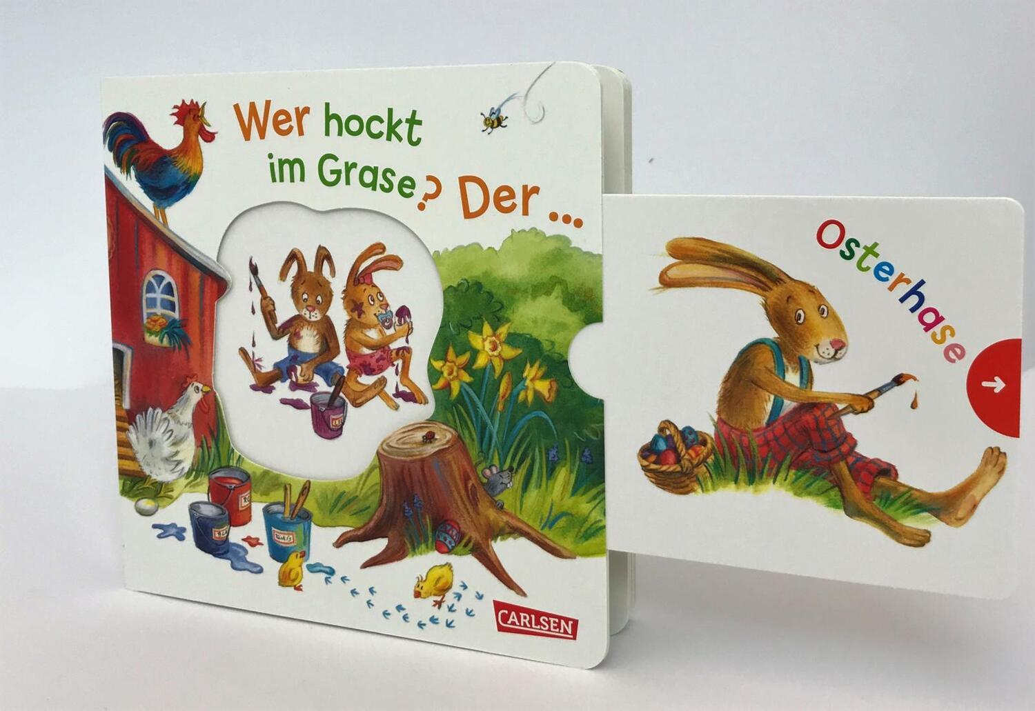 Bild: 9783551171115 | Wer hockt im Grase? Der ... Osterhase! | Sandra Grimm | Buch | 12 S.