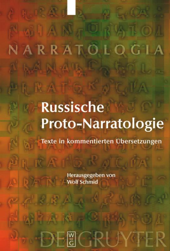 Cover: 9783110212907 | Russische Proto-Narratologie | Texte in kommentierten Übersetzungen