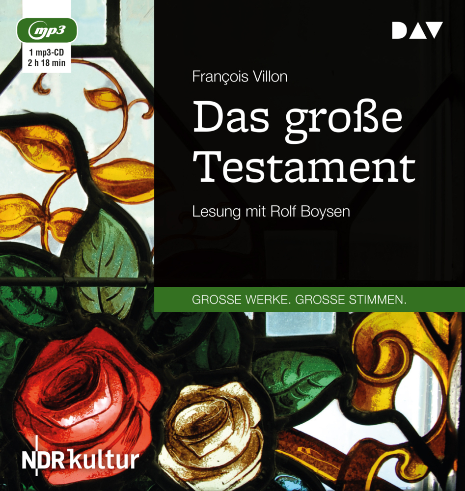 Cover: 9783742402240 | Das große Testament, 1 Audio-CD, 1 MP3 | Francois Villon | Audio-CD