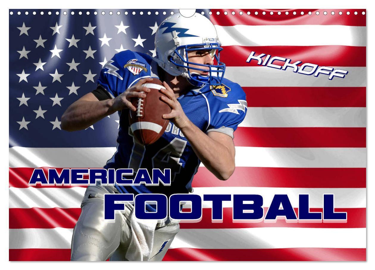 Cover: 9783675463899 | American Football - Kickoff (Wandkalender 2024 DIN A3 quer),...