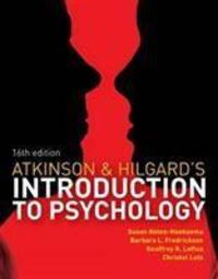 Cover: 9781408044100 | Atkinson and Hilgard's Introduction to Psychology | Taschenbuch | 2014