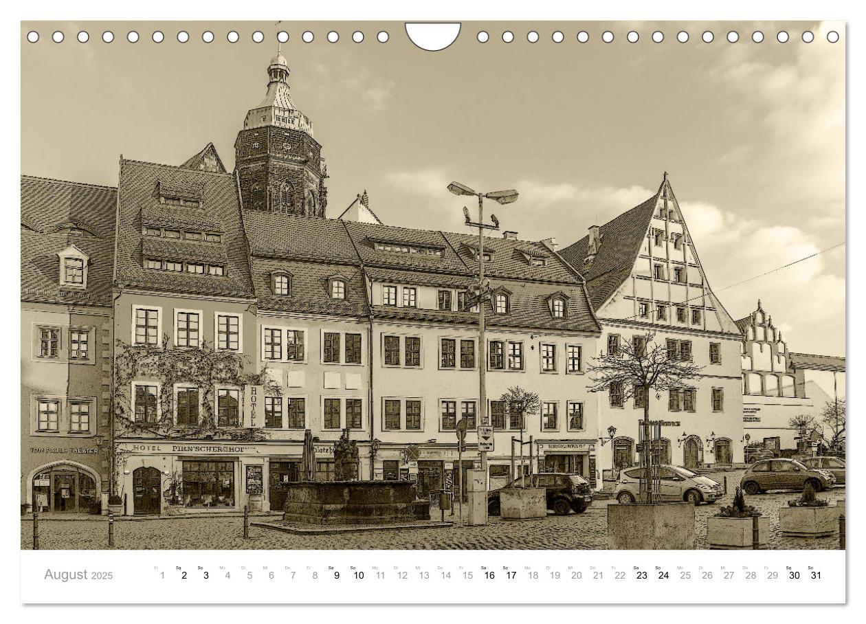 Bild: 9783435244843 | Nostalgiekalender Pirna (Wandkalender 2025 DIN A4 quer), CALVENDO...