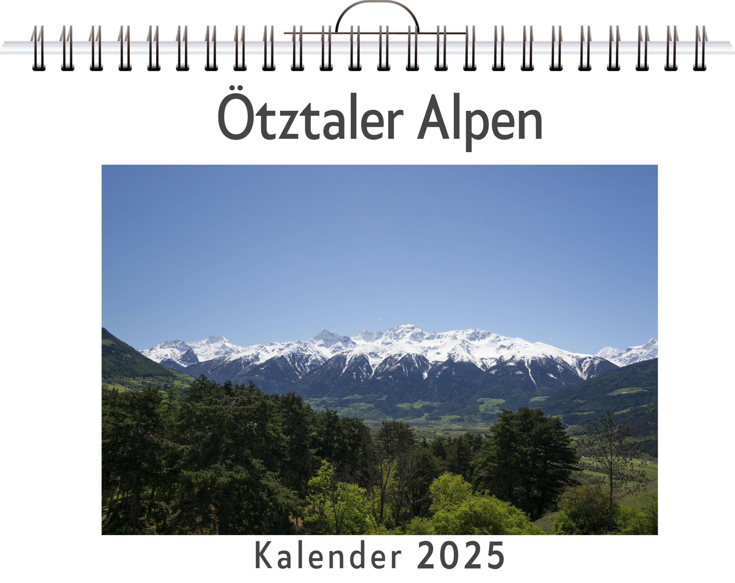 Cover: 9783759123251 | Ötztaler Alpen - (Wandkalender 2025, Kalender DIN A4 quer,...