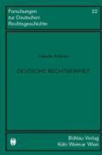 Cover: 9783412125035 | Deutsche Rechtseinheit | Claudia Schöler | Buch | 320 S. | Deutsch