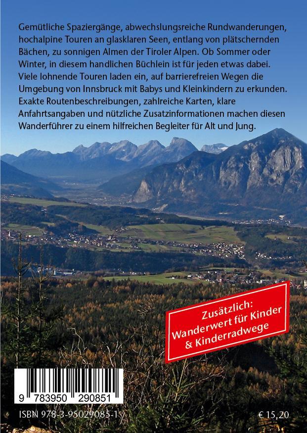 Rückseite: 9783950290851 | Kinderwagen-Wanderungen Tirol: Innsbruck und Umgebung mit...