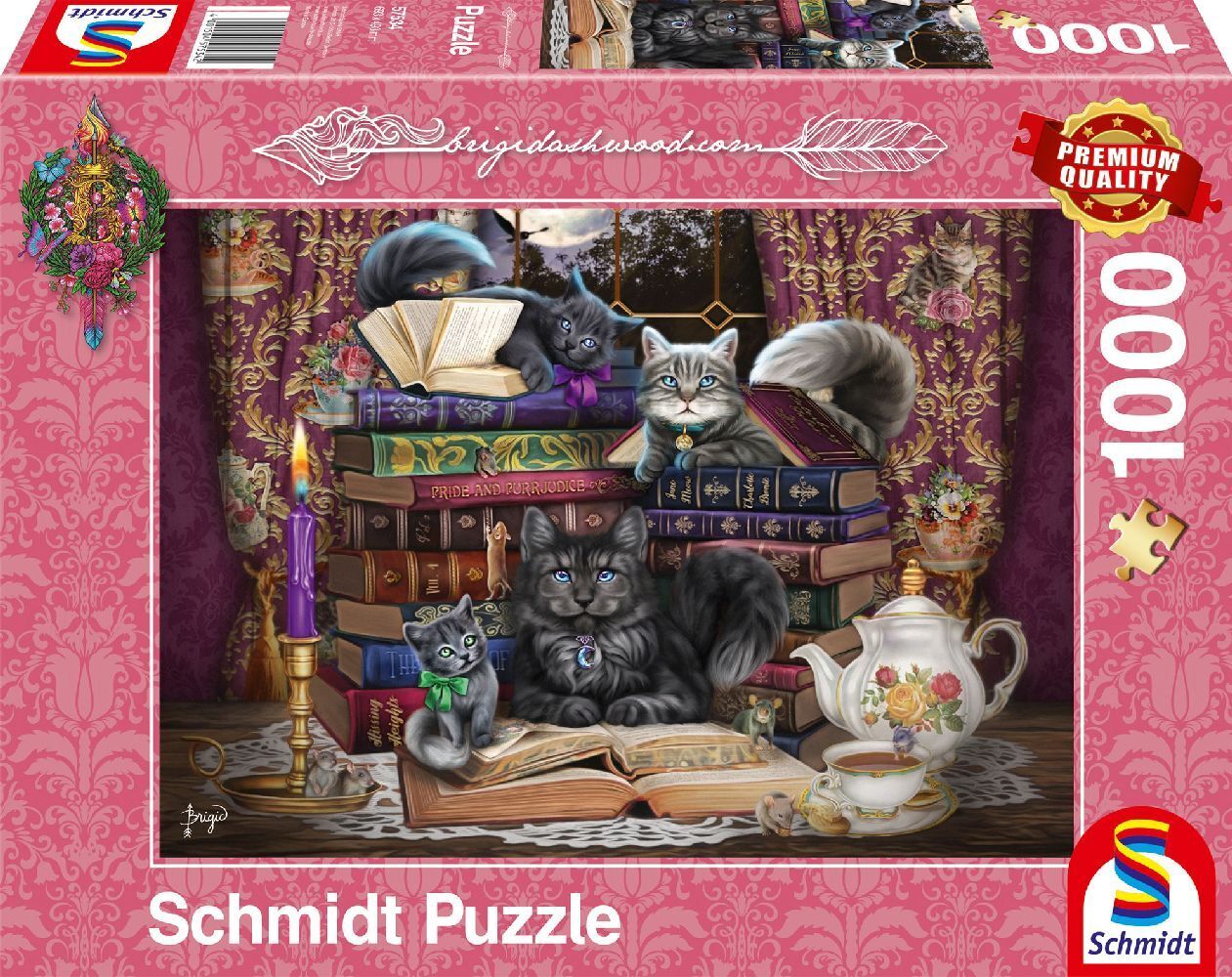 Cover: 4001504575342 | Märchenstunde mit Katzen | Puzzle Birgid Ashwood 1.000 Teile | Spiel