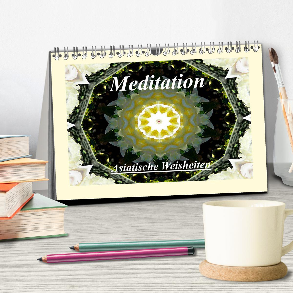 Bild: 9783435722341 | Meditation - Asiatische Weisheiten (Tischkalender 2025 DIN A5...