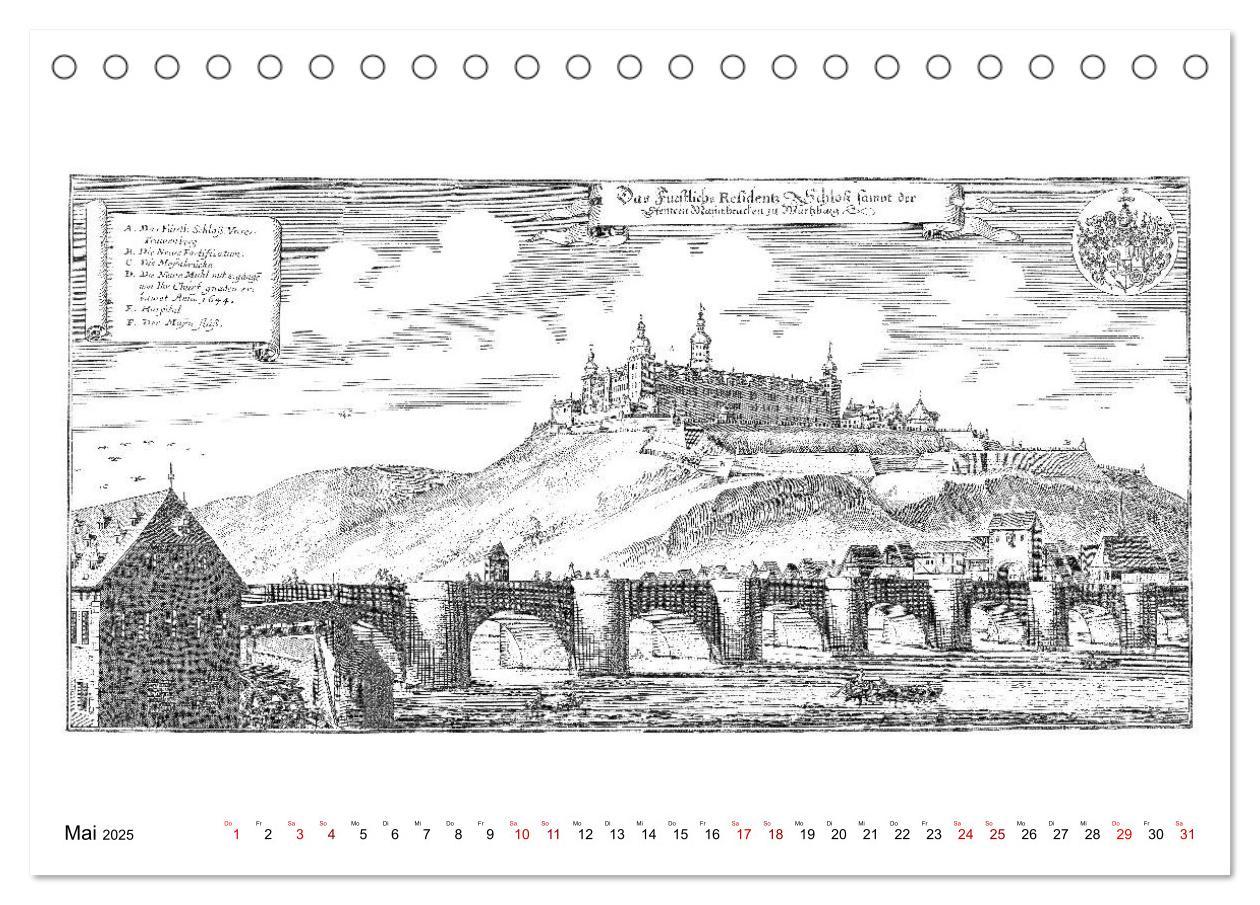 Bild: 9783435302352 | Würzburg in alten Bildern (Tischkalender 2025 DIN A5 quer),...