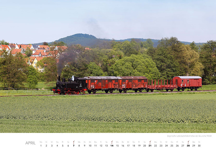 Bild: 9783966646673 | Dampfloks in Farbe Kalender 2024 | Jörg Hajt | Kalender | 14 S. | 2024