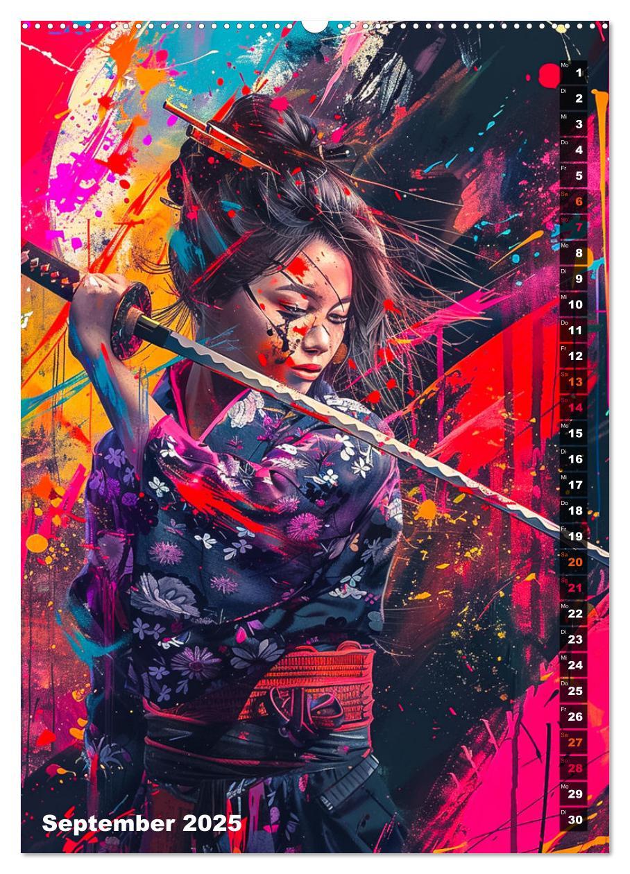 Bild: 9783383810428 | Samurai - Onna Bugeisha (Wandkalender 2025 DIN A2 hoch), CALVENDO...