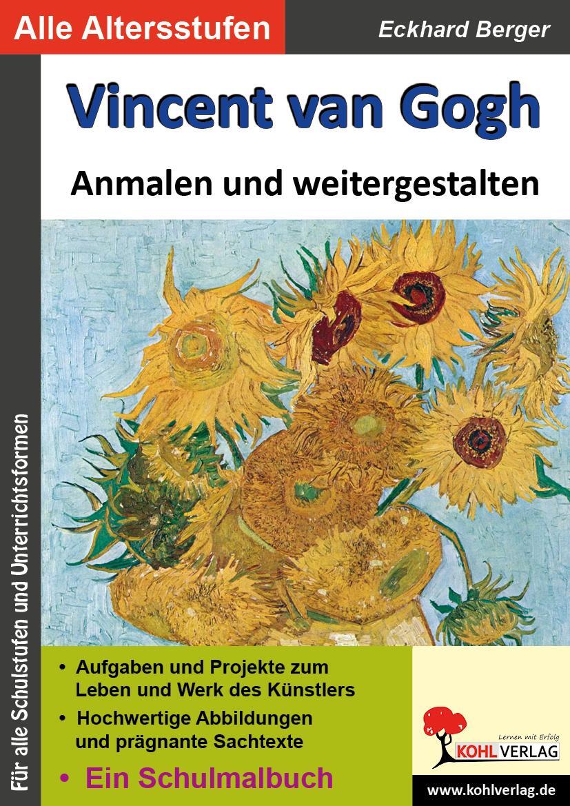 Cover: 9783866324251 | Vincent van Gogh ... anmalen und weitergestalten | Ein Schulmalbuch