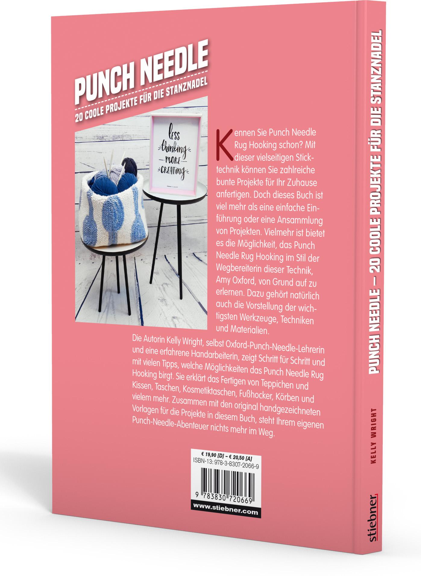 Rückseite: 9783830720669 | Punch Needle | 20 coole Projekte für die Stanznadel | Kelly Wright