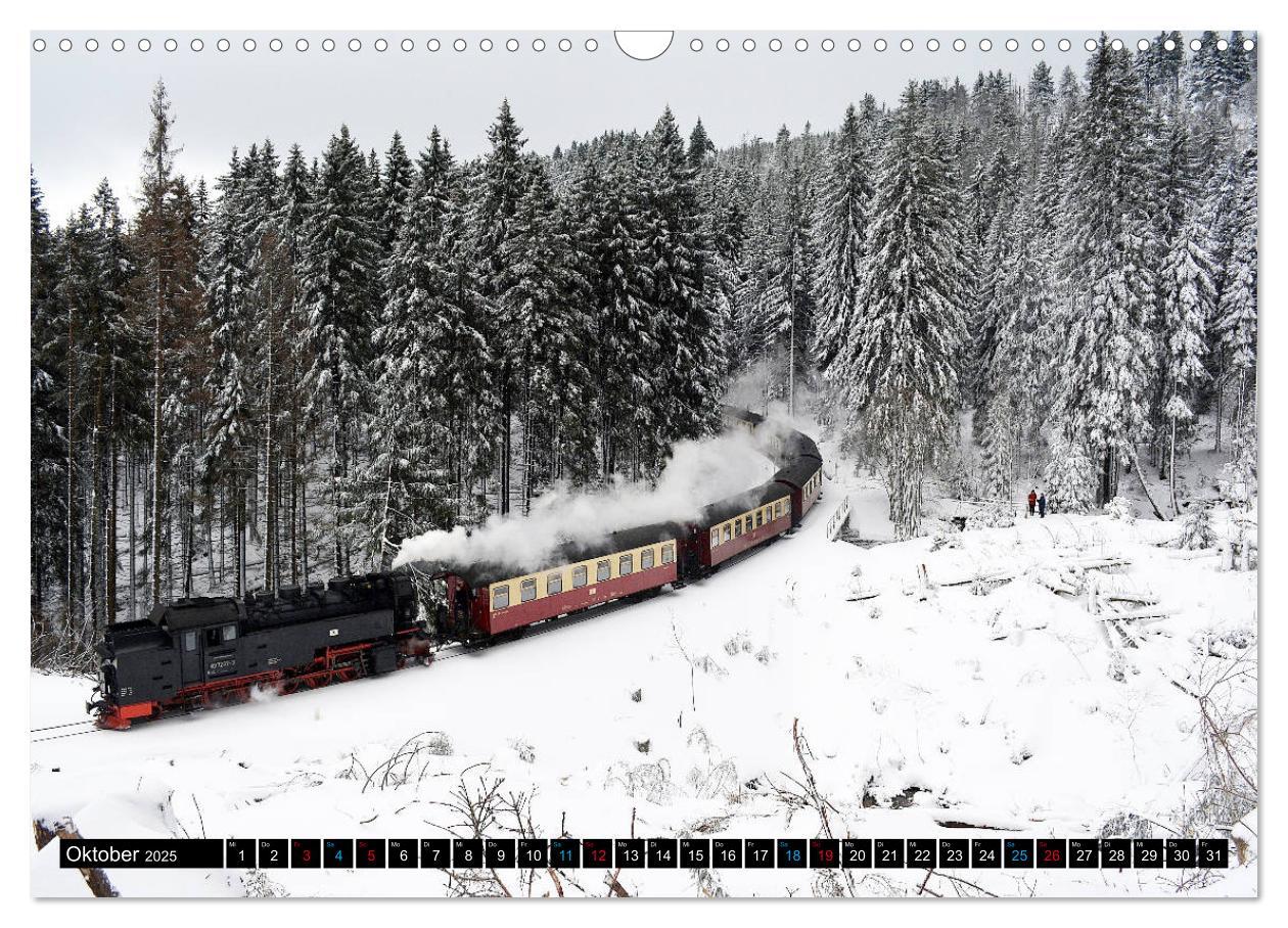 Bild: 9783435352678 | Dampf am Brocken - Die Harzquerbahn (Wandkalender 2025 DIN A3...