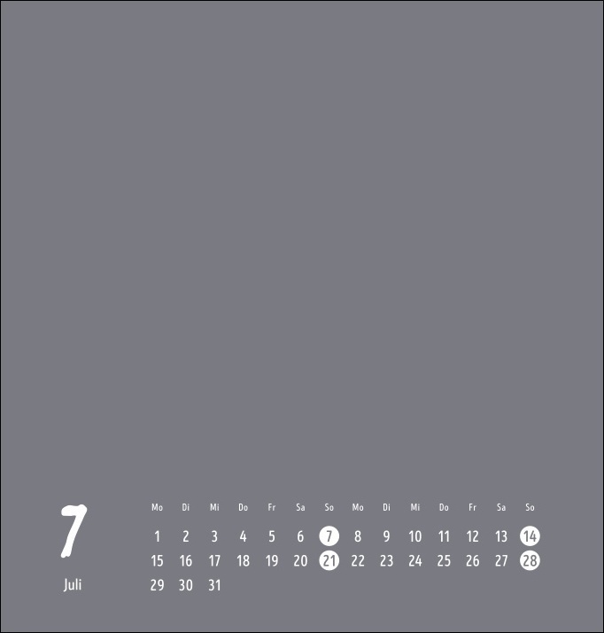 Bild: 9783756402014 | Bastelkalender 2024 anthrazit mittel. Blanko-Kalender zum Basteln...
