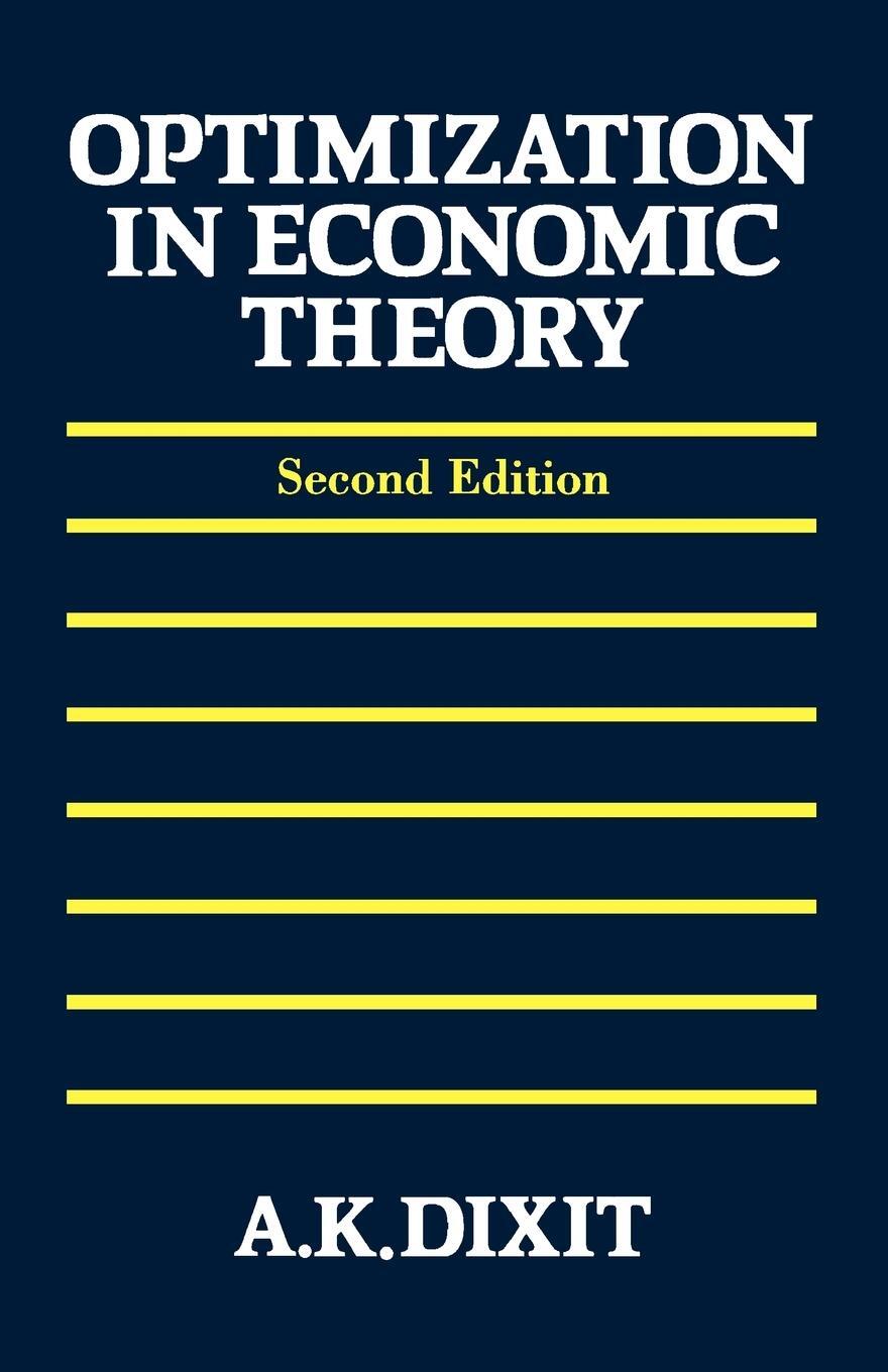Cover: 9780198772101 | Optimization in Economic Theory | Avinash K. Dixit | Taschenbuch