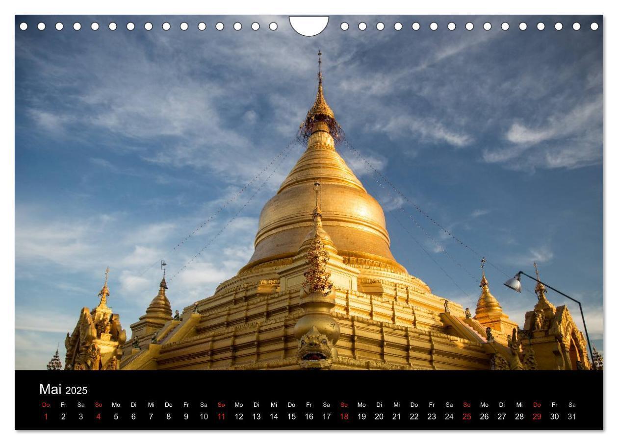 Bild: 9783435747221 | Myanmar 2025 (Wandkalender 2025 DIN A4 quer), CALVENDO Monatskalender