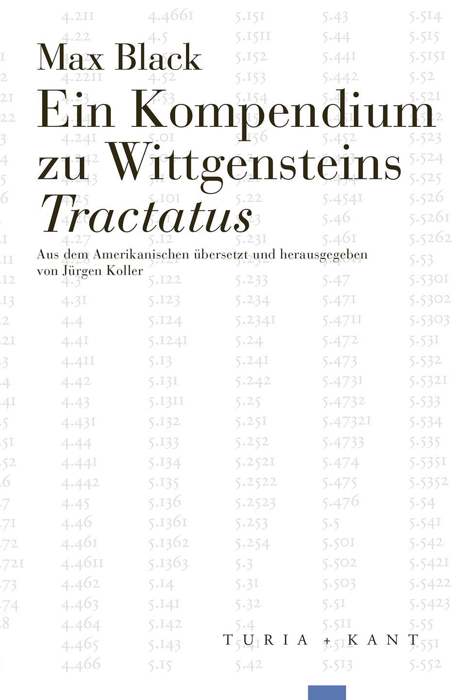 Cover: 9783851329551 | Ein Kompendium zu Wittgensteins Tractatus | Max Black | Taschenbuch
