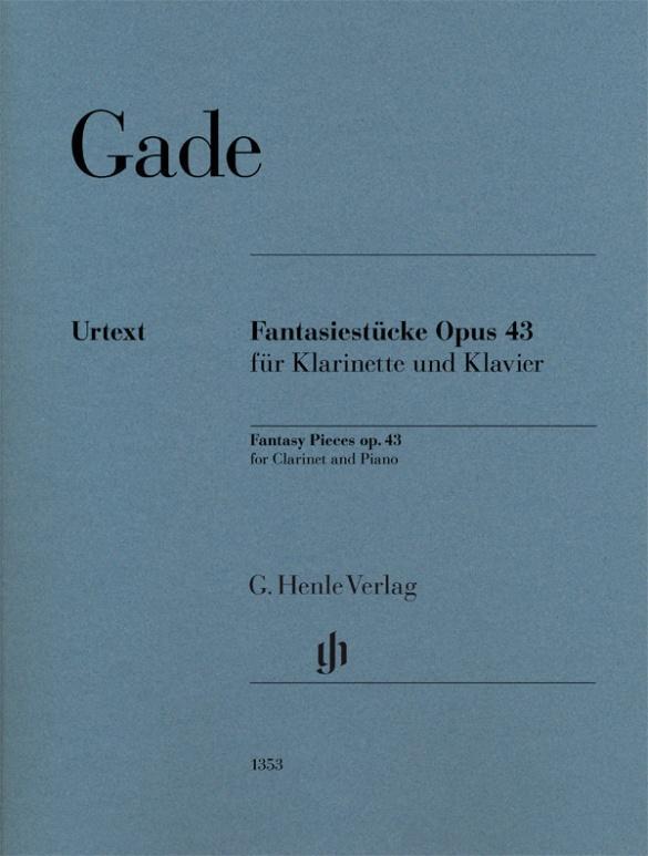 Cover: 9790201813530 | Fantasiestücke op. 43 für Klarinette und Klavier | Niels Wilhelm Gade