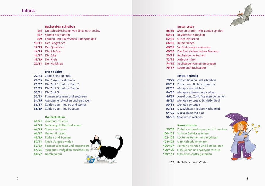 Bild: 9783473416332 | Mein kunterbuntes Vorschulbuch | Erstes Lesen - Rechnen - Schreiben