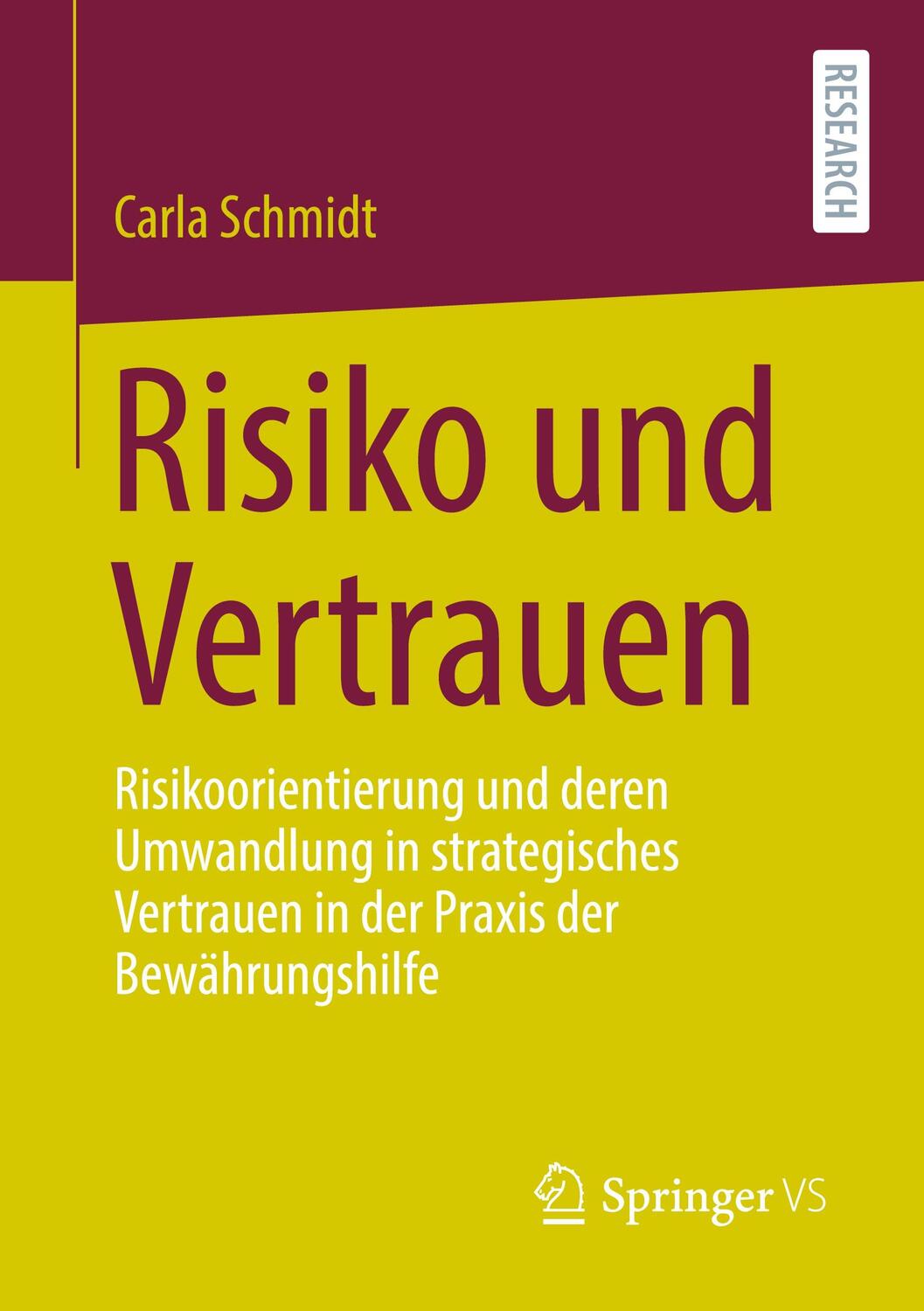 Cover: 9783658353841 | Risiko und Vertrauen | Carla Schmidt | Taschenbuch | Deutsch | 2021