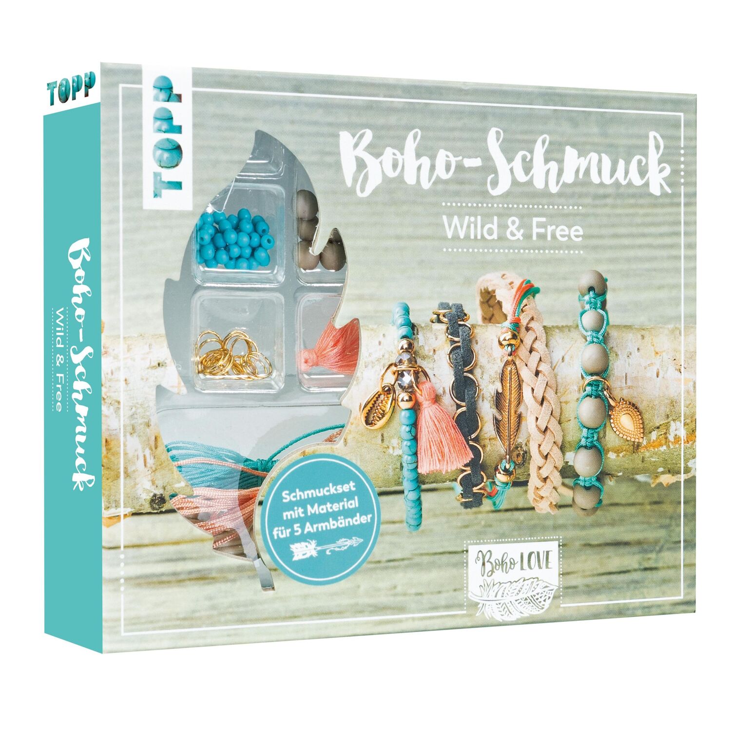 Cover: 4007742180942 | Boho-Schmuckset Wild &amp; Free (Türkis/ Lachs) | Elke Eder | Stück | 2020