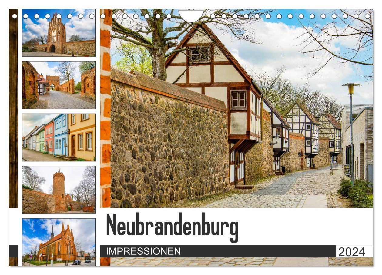 Cover: 9783675566224 | Neubrandenburg Impressionen (Wandkalender 2024 DIN A4 quer),...