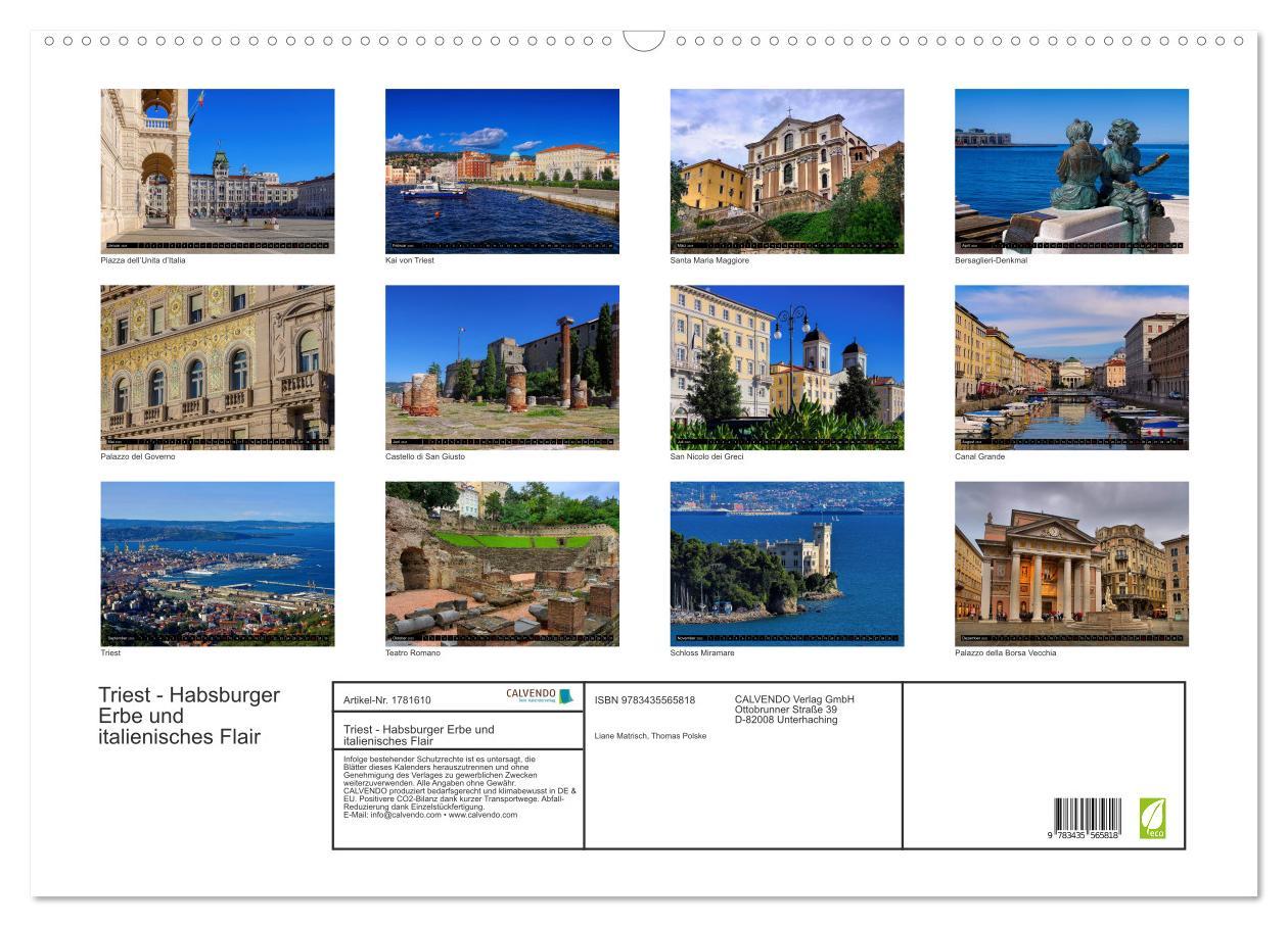 Bild: 9783435565818 | Triest - Habsburger Erbe und italienisches Flair (Wandkalender 2025...