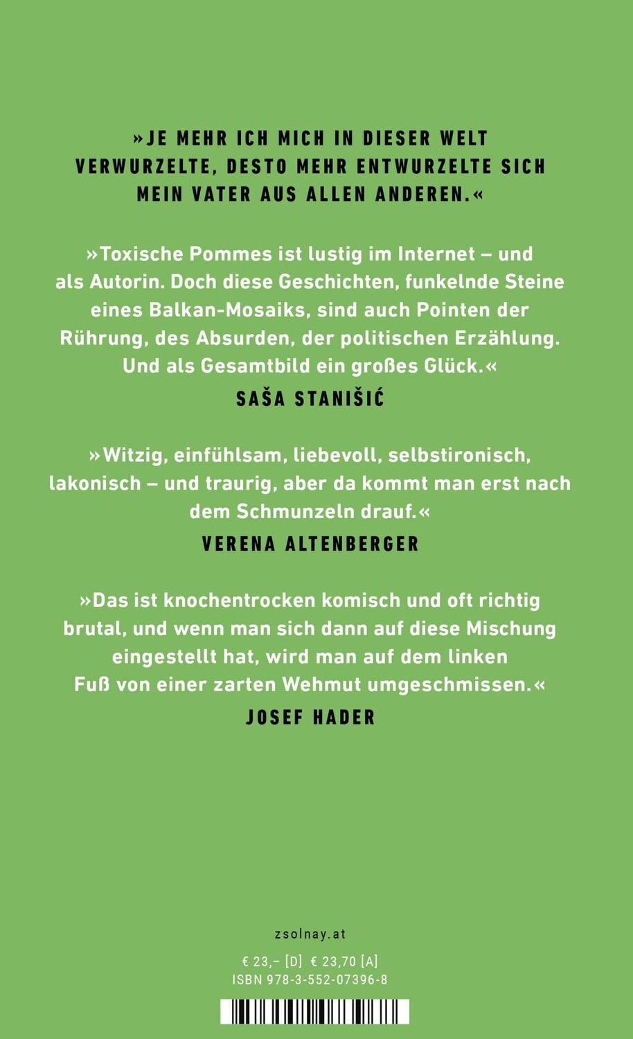 Bild: 9783552073968 | Ein schönes Ausländerkind | Roman | Toxische Pommes | Buch | 208 S.