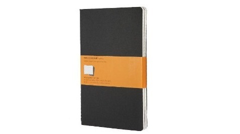Cover: 9788883704956 | Moleskine Cahier large liniert schwarz DIN A5. 3er Pack | Taschenbuch