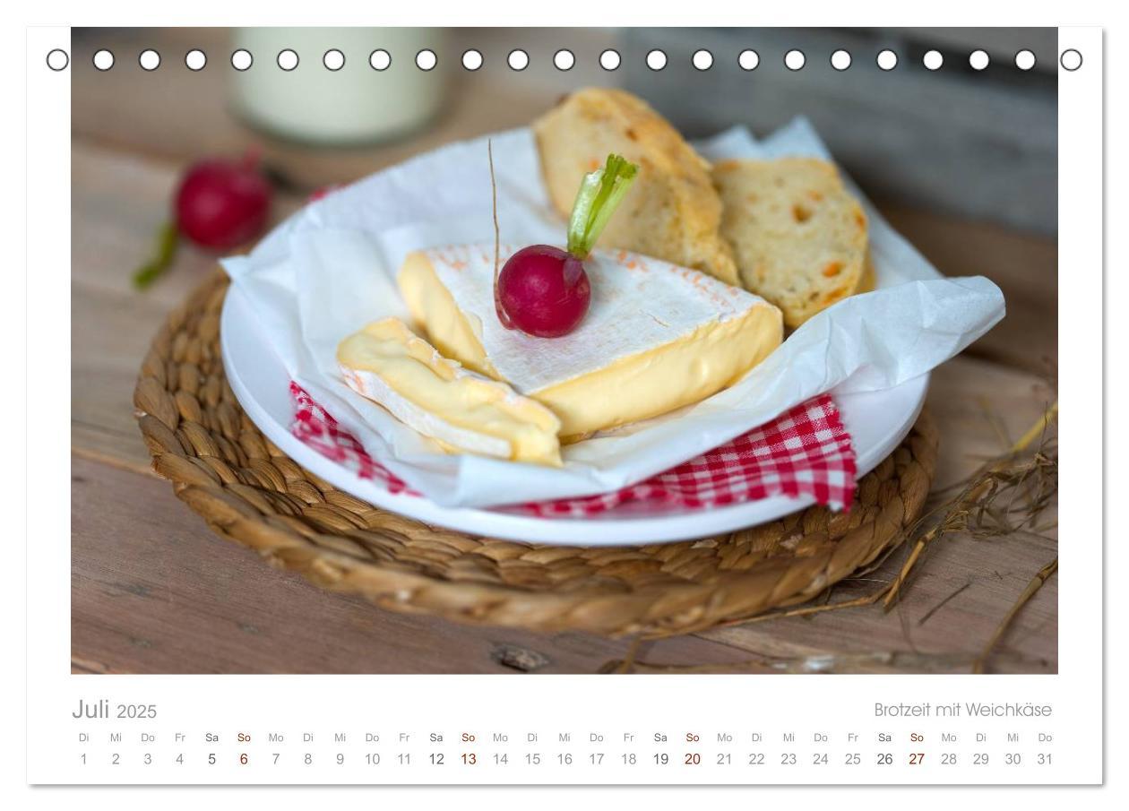 Bild: 9783435627226 | Der Käsekalender Edel und lecker (Tischkalender 2025 DIN A5 quer),...