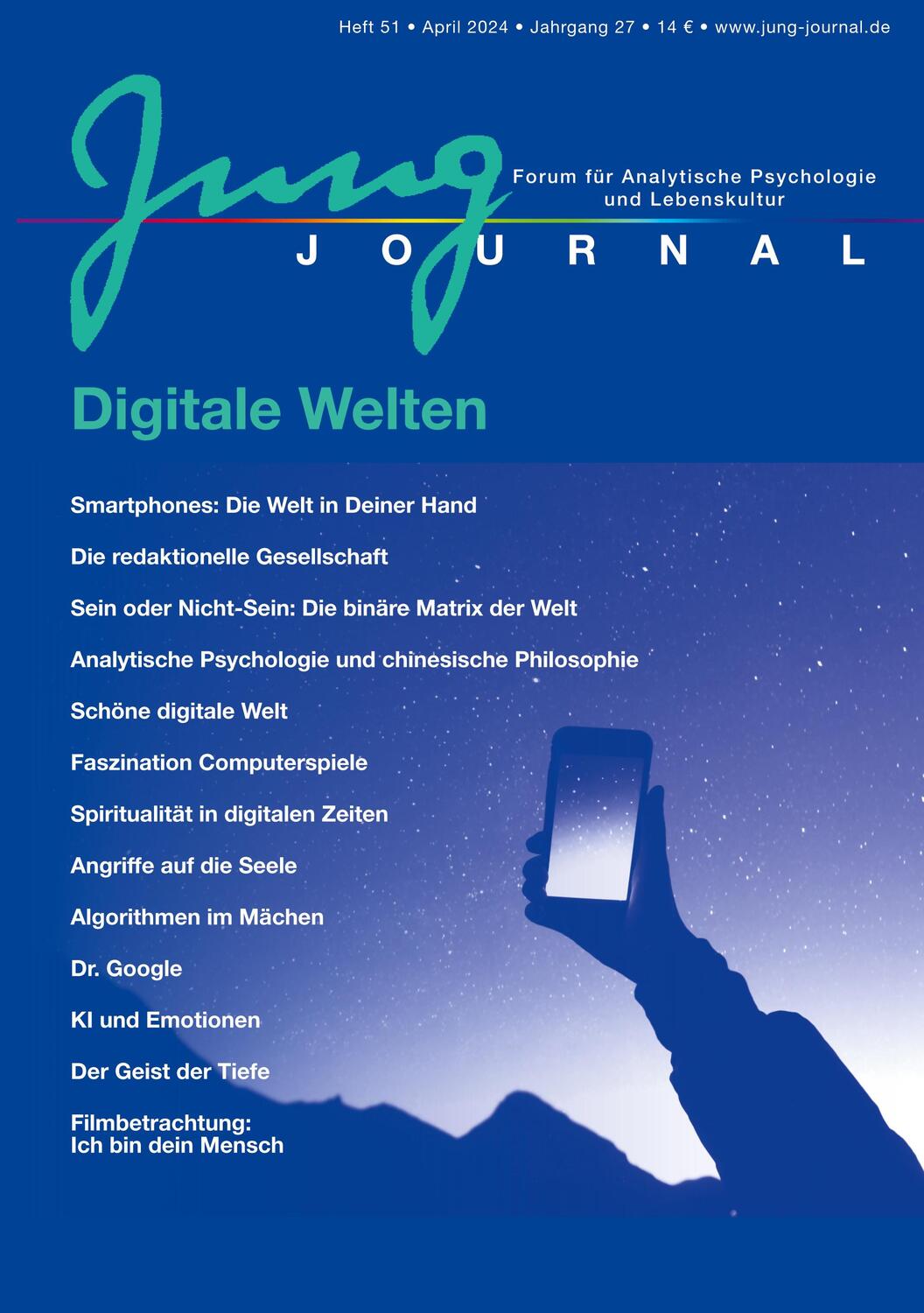 Cover: 9783956121517 | Jung Journal Heft 51: Digitale Welten | Lutz Müller (u. a.) | Buch