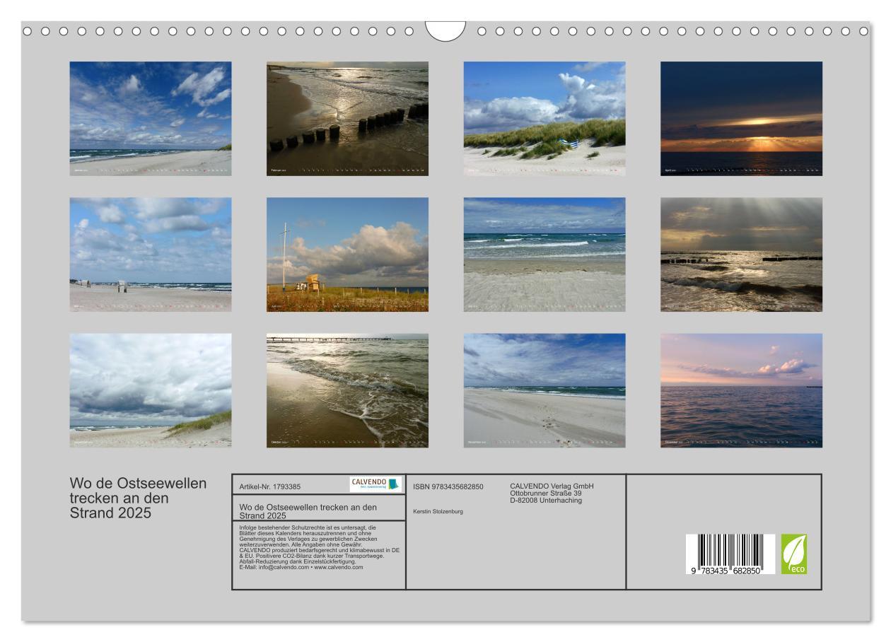 Bild: 9783435682850 | Wo de Ostseewellen trecken an den Strand 2025 (Wandkalender 2025...