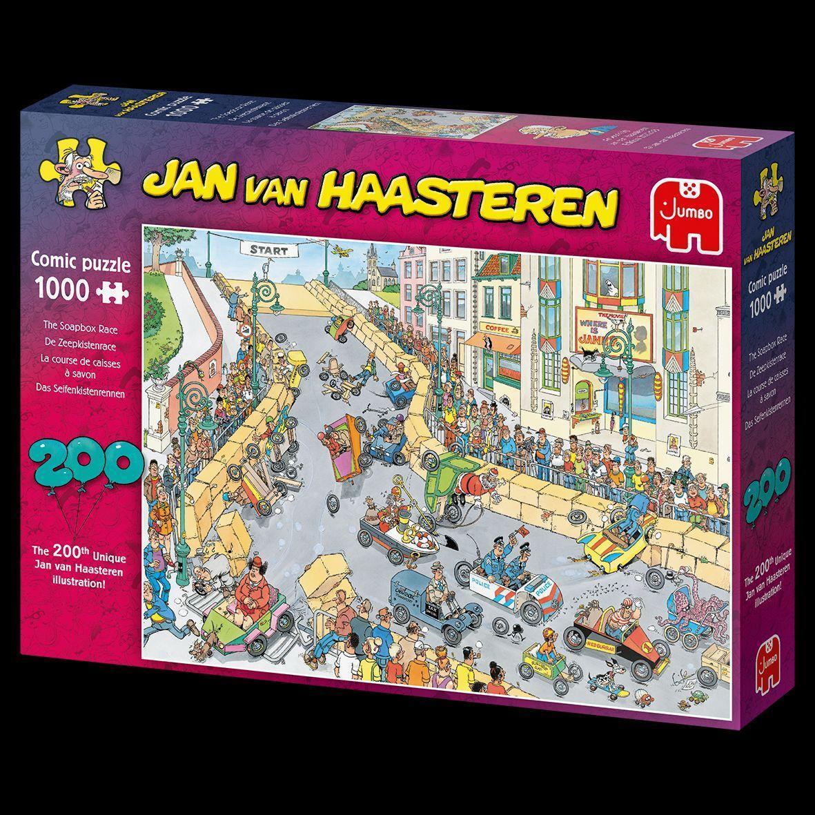 Bild: 8710126200537 | Jan van Haasteren - Seifenkistenrennen - 1000 Teile | Spiel | Deutsch