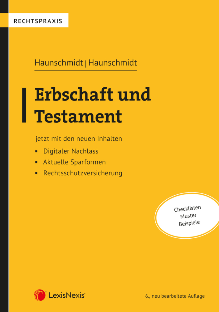 Erbschaft und Testament - Haunschmidt, Franz