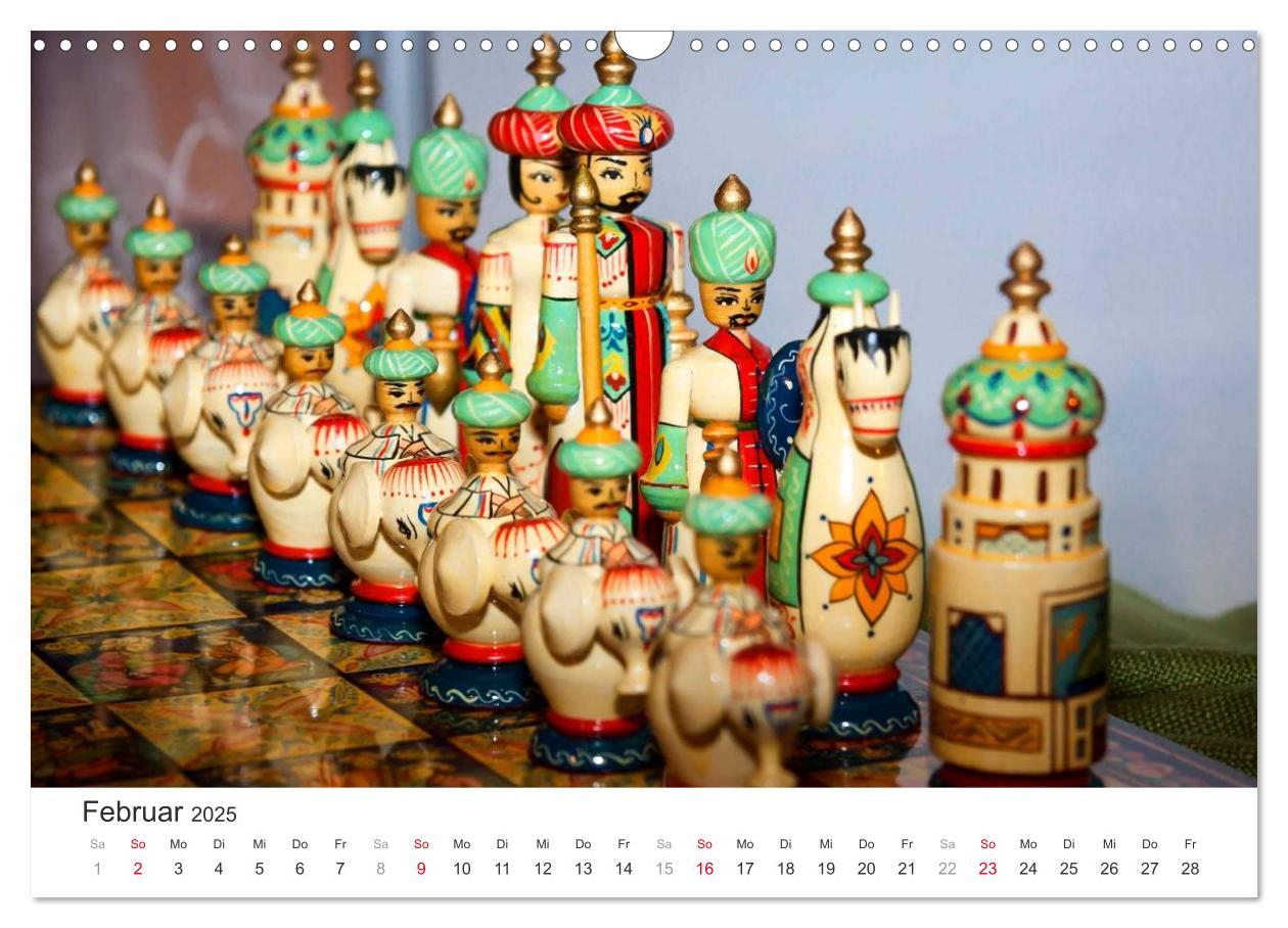 Bild: 9783435489350 | Schach 2025. Impressionen von Figuren und Spielen (Wandkalender...