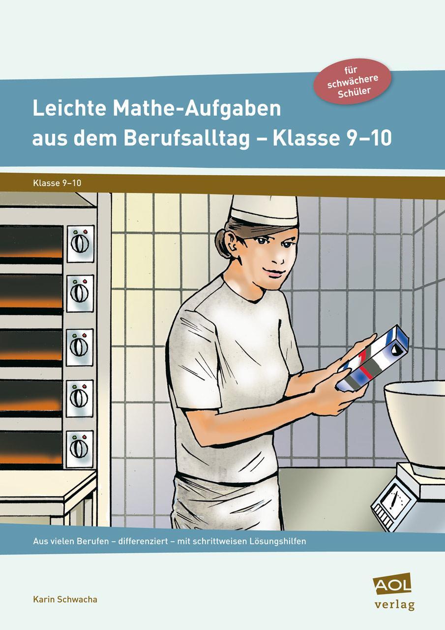 Cover: 9783403199380 | Leichte Mathe-Aufgaben aus dem Berufsalltag 9-10 | Karin Schwacha