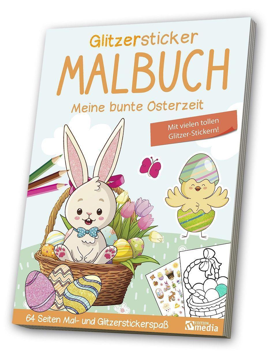 Cover: 4019393987412 | Glitzer-Sticker-Malbuch Ostern | Broschüre | Deutsch | 2020