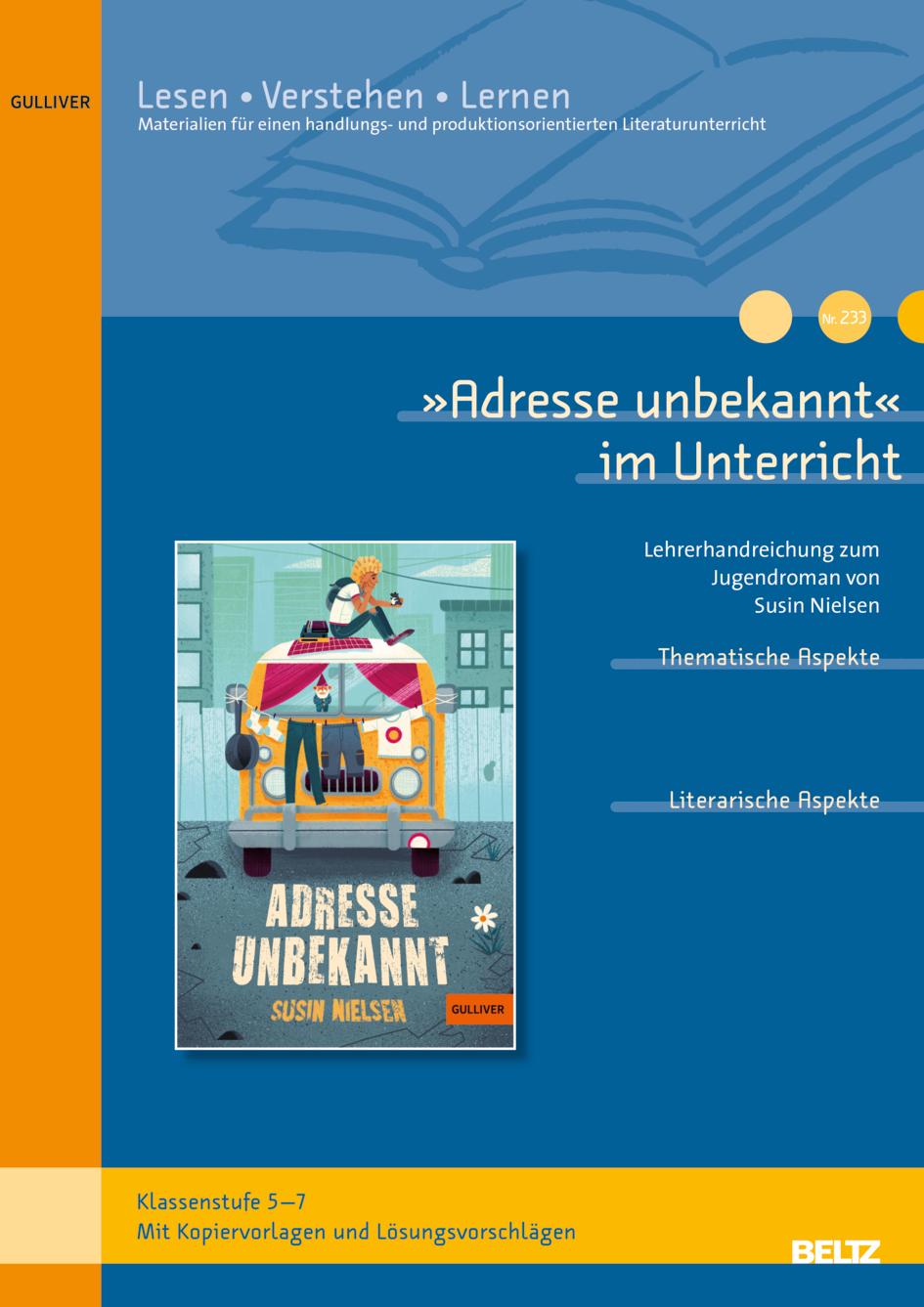 Cover: 9783407824158 | 'Adresse unbekannt' im Unterricht | Peter Schallmayer | Broschüre