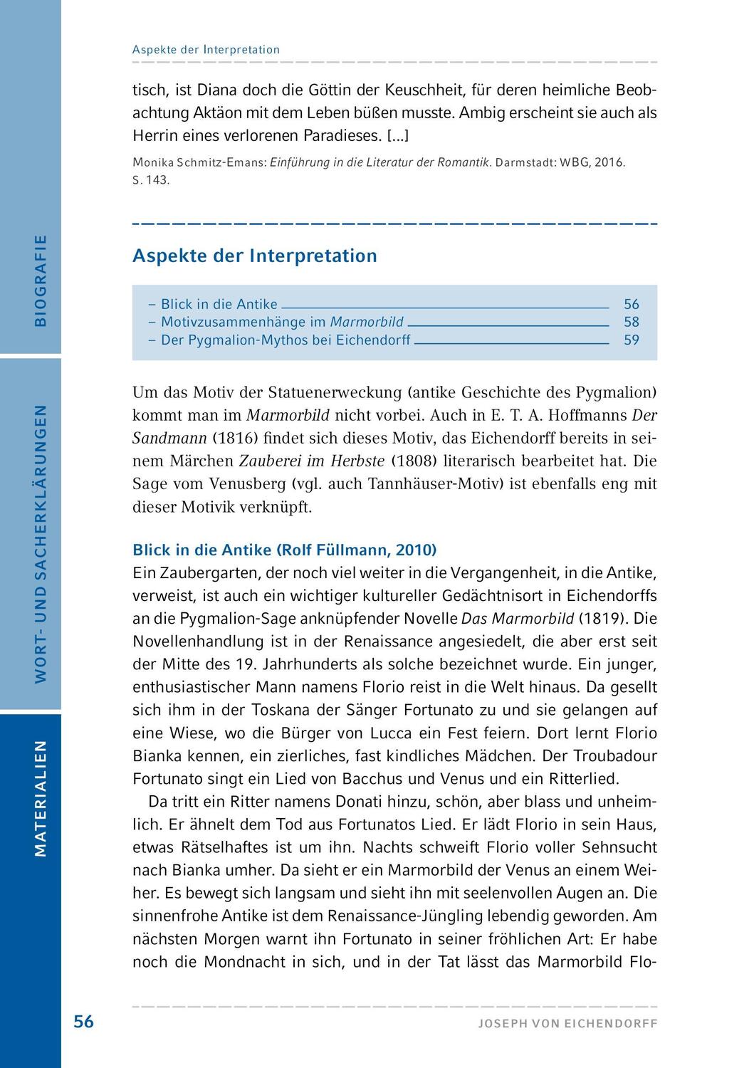 Bild: 9783804425804 | Das Marmorbild | Hamburger Lesehefte Plus Königs Materialien | Buch