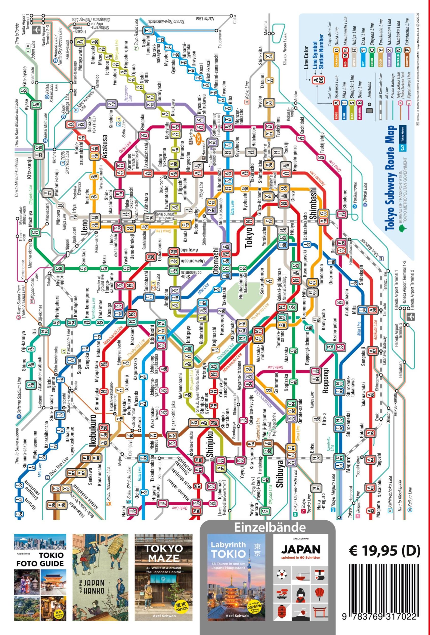 Rückseite: 9783769317022 | Labyrinth Tokio - 42 Touren und Japan Schritt für Schritt | Schwab